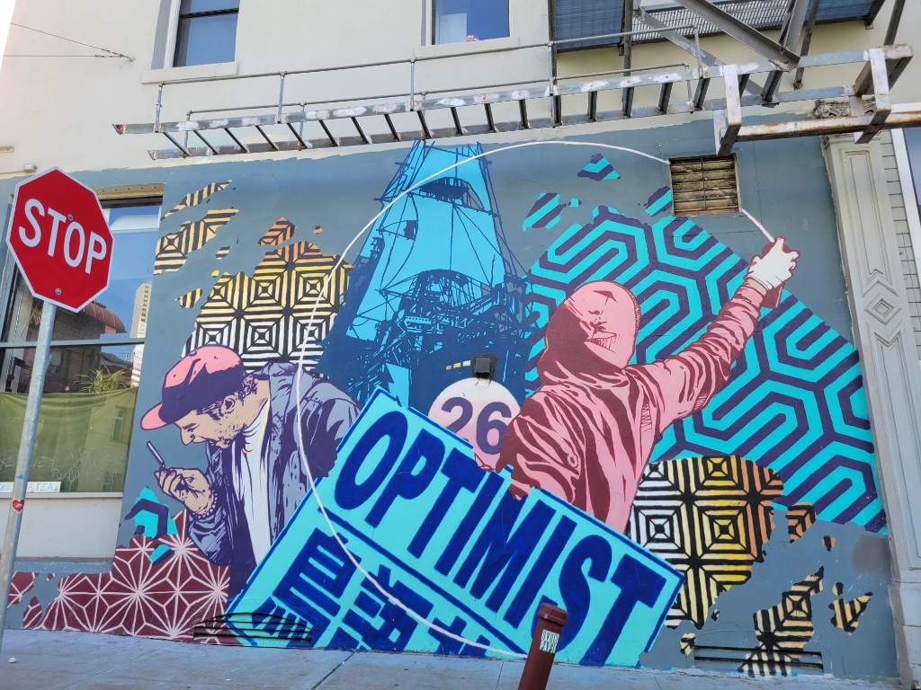 OPTIMIST mural