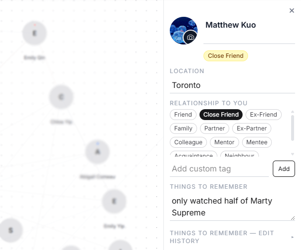 Matthew profile node